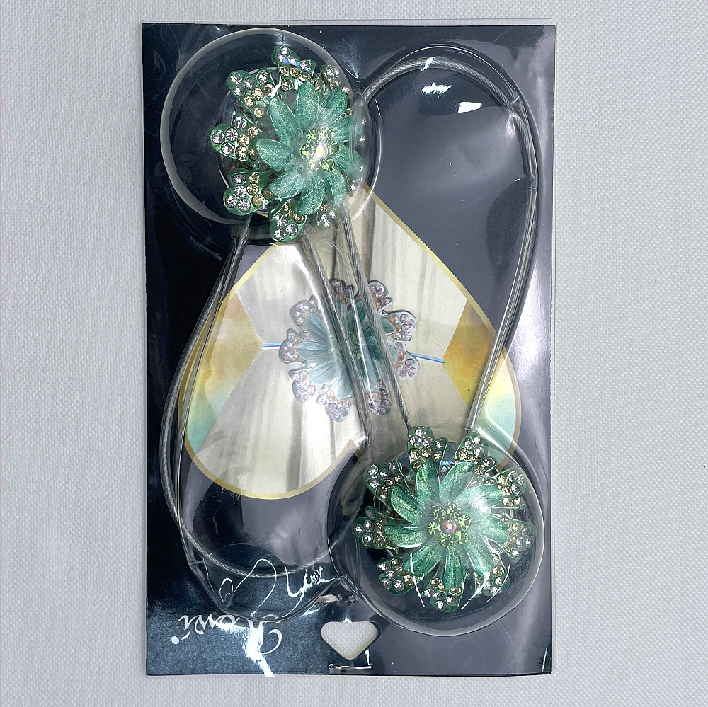 Магніти для штор та гардин "Flowers" набір 2 шт М'ятний (81-219) Київ - фото 8