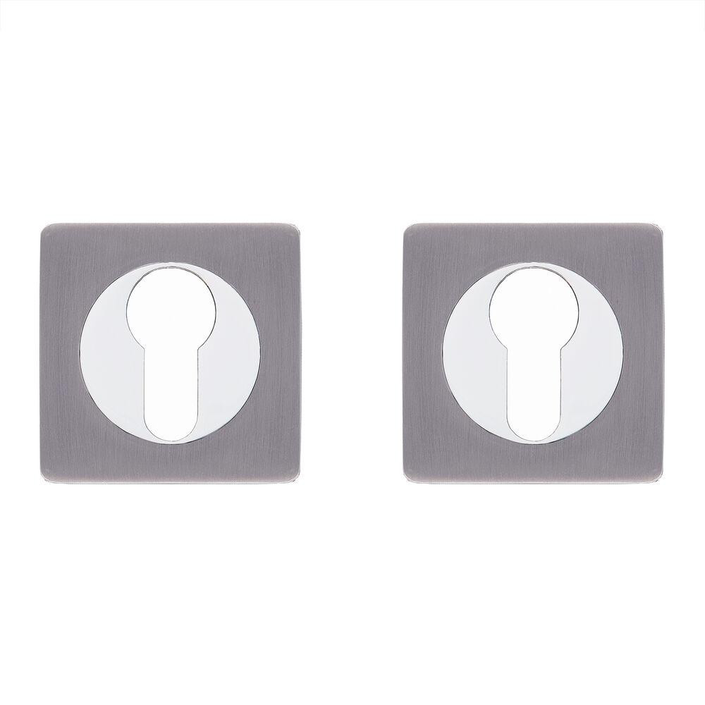 Накладки на циліндр Gavrohe A1-EH SN/CP нікель/ хром Київ - фото 1