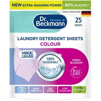 Салфетки для стирки Dr. Beckmann Magic Leaves для цветной ткани 25 шт. (4008455585215) Винница