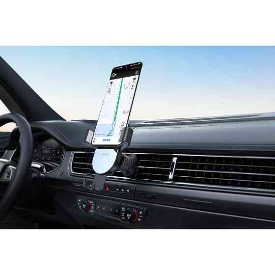 Тримач телефону автомобільний XO 126 Mirror Face Gravity Air Outlet Latch Bracket чорний Львів