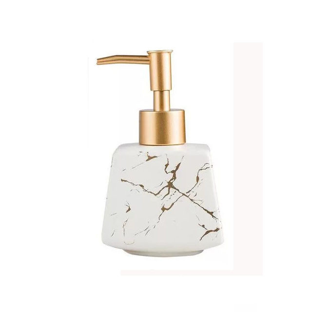 Дозатор керамический для жидкого мыла, моющих средств для ванни и кухни Белый Каменец-Подольский - изображение 1