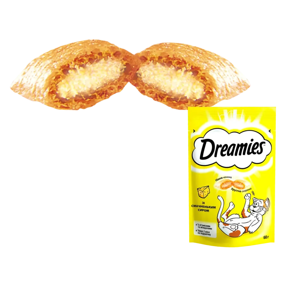 Лакомство для кошек Dreamies со вкусненьким сыром, 60 г Винница - изображение 2