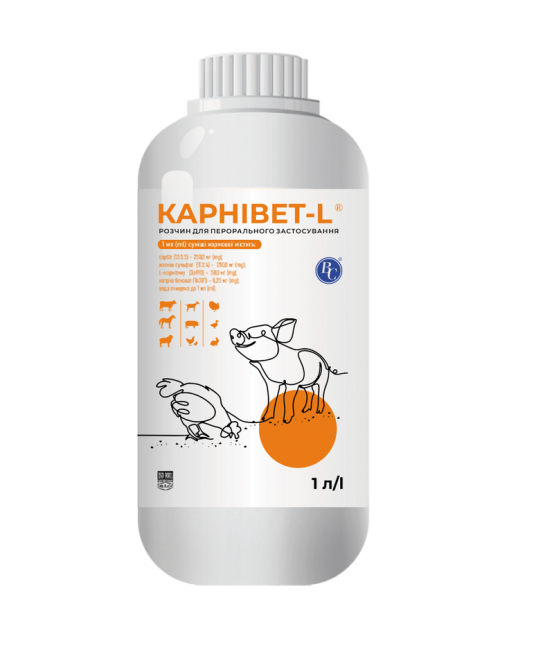Карнівет-L для нормалізації обміну речовин 1 л, Ветсинтез Вінниця - фото 1