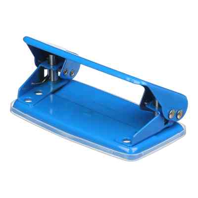 Дырокол Buromax металлический JOBMAX, до 10 листов, 100 х 55 х 50 мм, синий (BM.4039-02) Винница