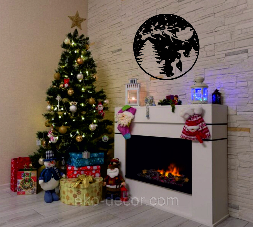 Декоративне настінне Панно «Новий рік», Декор на стену Київ - фото 2