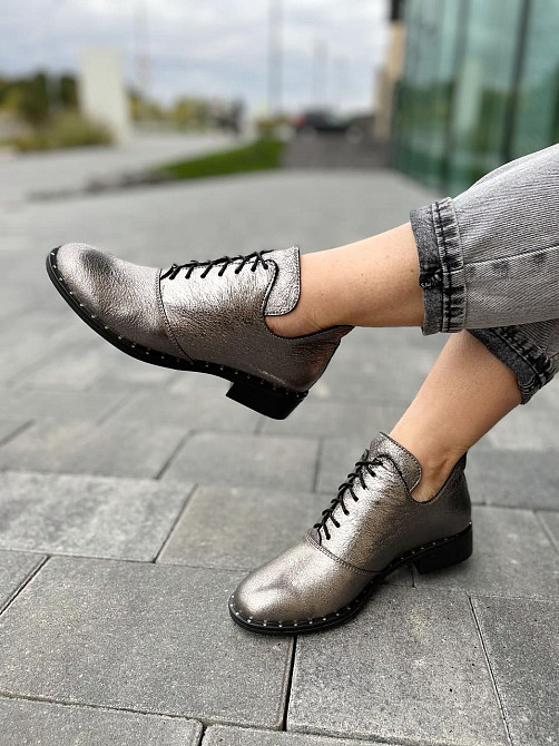 Черевики жіночі Sothby's темне-срібло натуральна шкіра 36р. (Б-552/2 3545) Коломия - фото 5