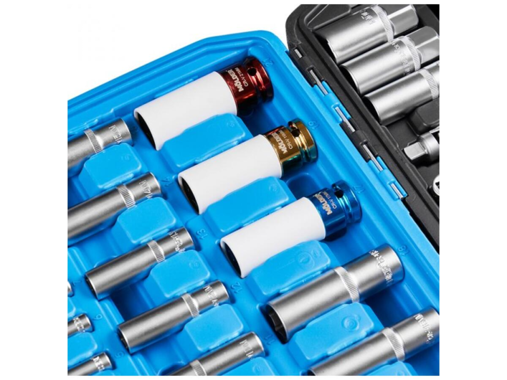 Професійний набір інструментів в кейсі Molder 1/2", 1/4", 3/8" 72Т, CR-V, 176од.(MT60176) Київ - фото 2