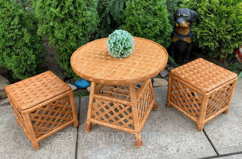 Набір меблів стіл та пуфи Київ - фото 5