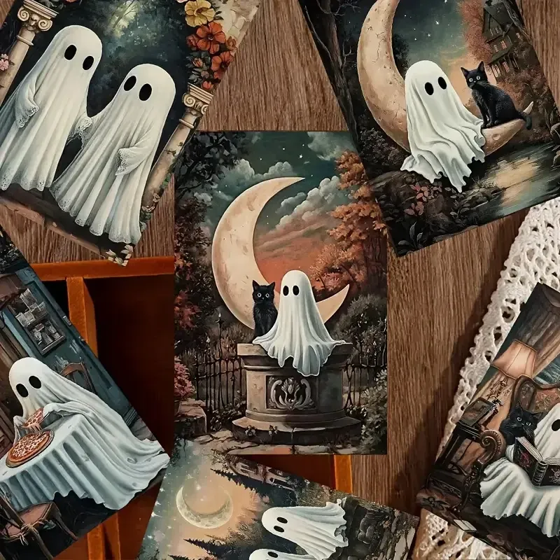 Набор открыток «Призраки и тыквы» – 10 штук, случайный выбор Киев - изображение 3