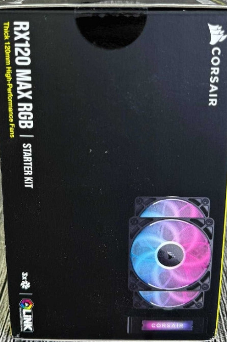 Вентилятори Corsair RX 120 MAX RGB STARTER KIT 1 шт. NEW! Харків - фото 4