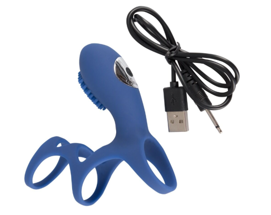 Насадка з вібрацією Rechargeable Couple Sleeve Sex Aura Київ