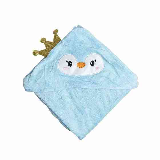 Детское полотенце с капюшоном MGZ-0640(Blue) размер 80х80 см Винница