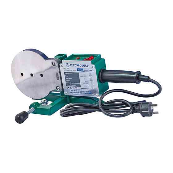 Паяльник Europroduct EP.WM06 для PPR труб (плоскі насадки) 50/110mm (EP6096) Київ