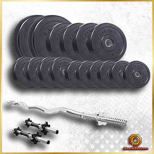 Комплект штанга и гантели Elitum Titan 66 кг набор для фитнеса силовых упражнений и тренировок дома Киев