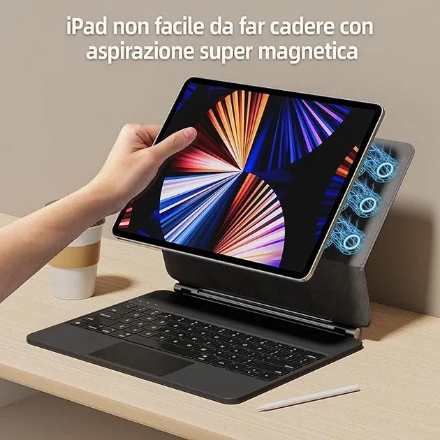 Чехол клавиатура F19 Starry Black для iPad Air 13 2024 и iPad Pro 12.9 iPad Pro 6/5/4/3 поколения 2022 2021 2020 и 2018 лет Днепр - изображение 5