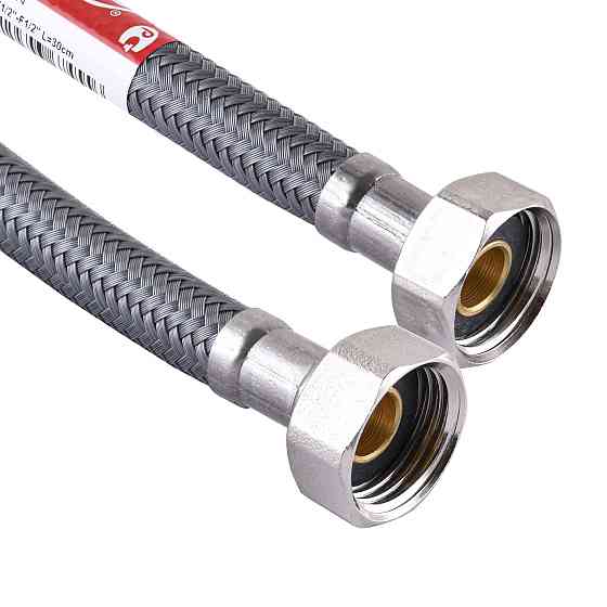 Шланг водяний TUCAI 1/2″х1/2″ BВ 0,3м АНТИКОРОЗІЯ  TAQ ACB HG-1212-300 204274 Луцк