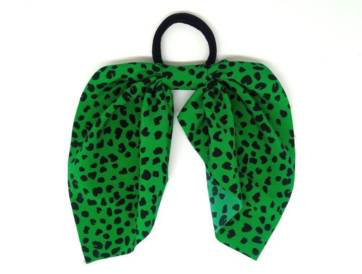 Резинка для волос зеленая леопард Бант Киев - изображение 1