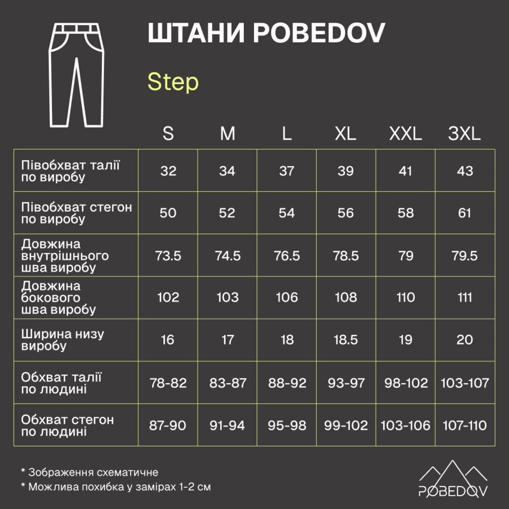 Чоловічі штани карго демісезонні темно-сірі котонові Pobedov Step Київ - фото 10