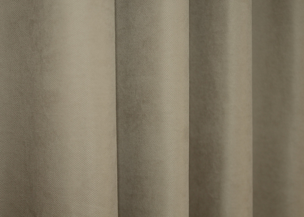 Комплект коротких штор VR-Textil Мікровелюр SPARTA № 1196ш Бежевий 140х170 см 2 шт (35-0105) Київ - фото 7