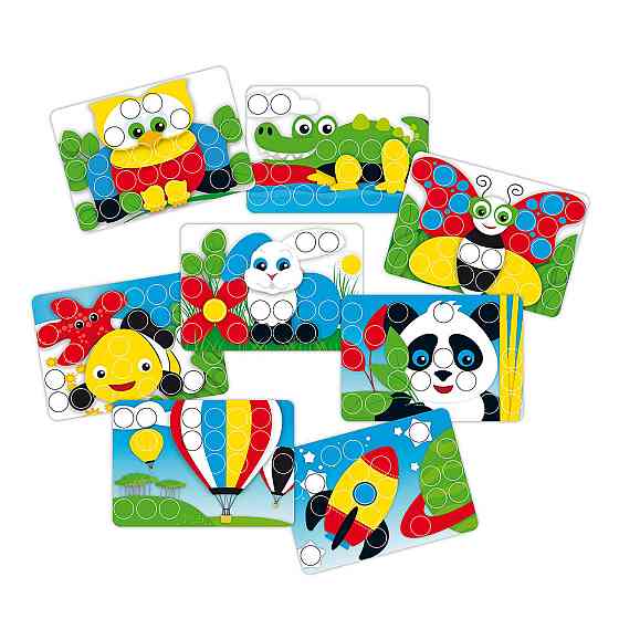 Набір - Для Занять Мозаїкою (33 Мм Фішки (48 Шт.) + Дошка-Кейс) Дніпро