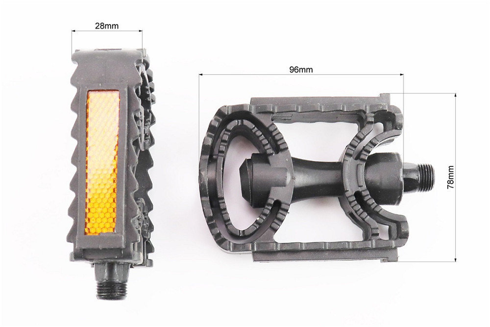 Педалі MTB 9/16" (113x78.5x23mm) пластикові, чорні PD-17 Київ - фото 2