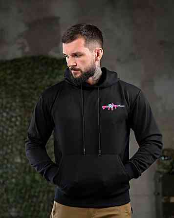 Милитари худи color black ПП7876 Київ