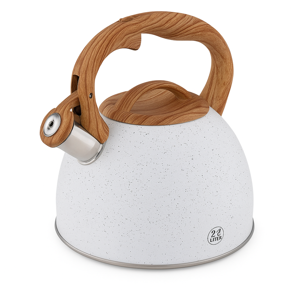 Хороший чайник для газовой плиты Unique, Качественный чайник из нержавеющей стали со свистком AP-44 Киев - изображение 7