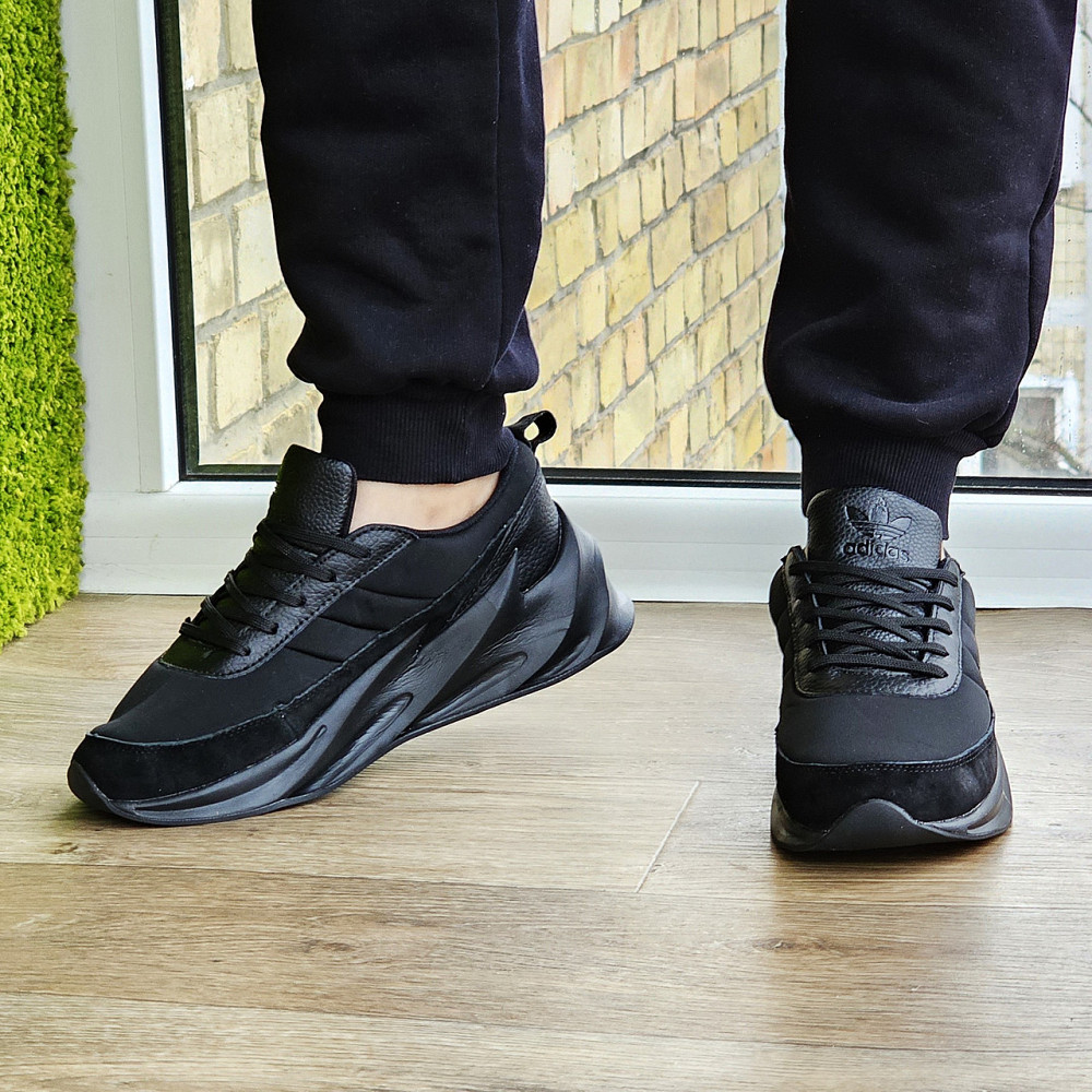 Термо Кроссовки Adidas $harks Мужские Адидас Акулы Черные Еврозима (размеры:41,42,43,44,45) Видео Обзор - 34-3 Днепр - изображение 9