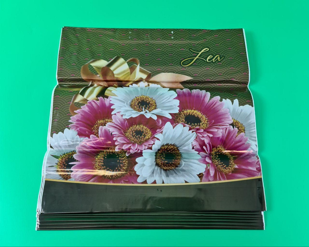 Полиэтиленовый пакет (40х40) с пластиковой ручкой  