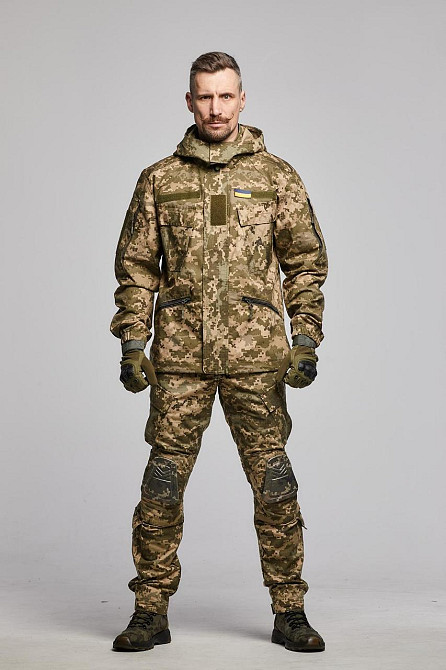 Военная летняя мужская куртка пиксель тактическая полевая куртка рип стоп с капюшоном для военнослужащего Львов - изображение 3