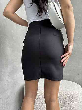 Базова жіноча коротка спідниця олівець Чорний, 48 Одеса