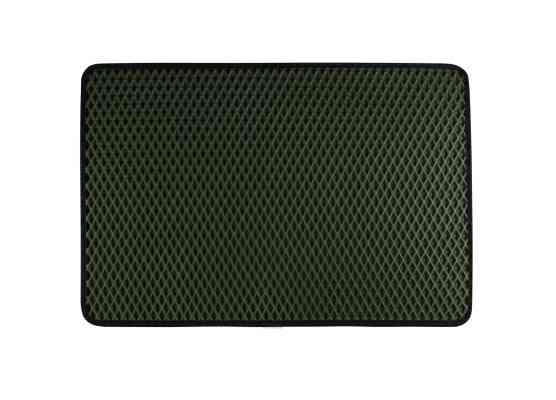 EVA килимок EKOSTAR килимок придверний 60x40 см ромб хакі чорний кант Київ