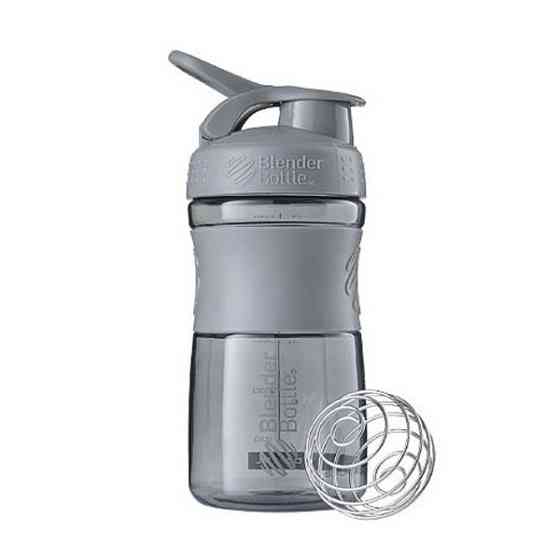 Шейкер спортивний (пляшка) BlenderBottle SportMixer Flip 20oz/590ml Grey Кам'янське