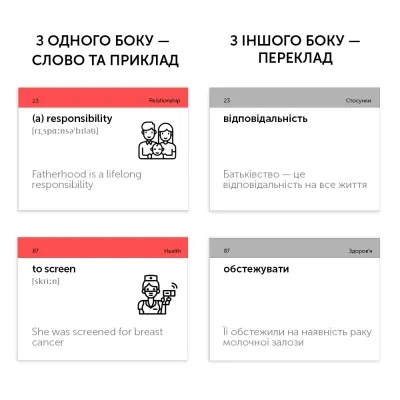 Обучающий набор English Student Карточки для изучения английского языка IELTS уровень 5.0-7.0 (укр.) (591225986) Винница - изображение 2