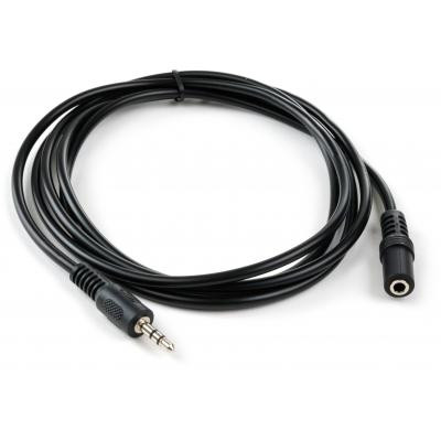 Кабель мультимедийный Jack 3.5mm M/F 1.8 m Vinga (VCPDCJ35MF1.8BK) Винница - изображение 2