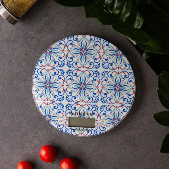 Sokany Кухонні ваги до 5 кг електронні на батарейках Синій SK-19023BL Коломия