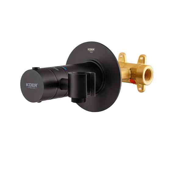 Встроенный термостатический смеситель для гигиенического душа Koer KB-24029-05 черный (KR5494) Харьков