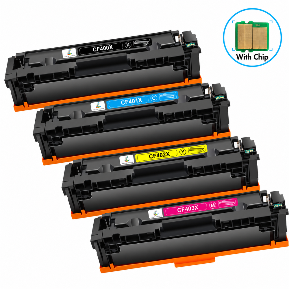 Набір картриджів HP 201X (CF400X) для HP Color LaserJet Pro M252, M277 — Комплект 4 шт. (Black, Cyan, Yellow, Magenta), Premium Київ - фото 2