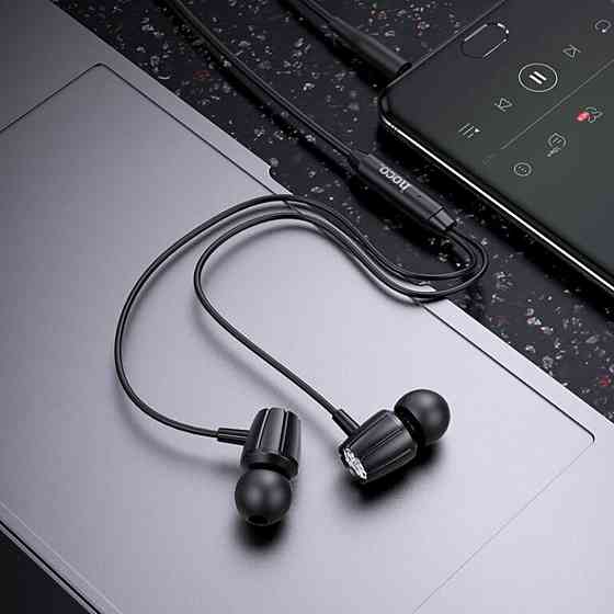 Навушники HOCO M88 Graceful universal earphones with mic Black Київ
