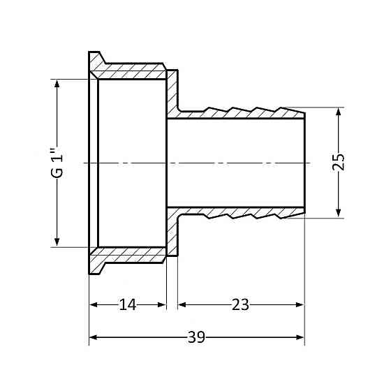 Штуцер Thermo Alliance Standart 25х1" ВР SD4262525 Київ