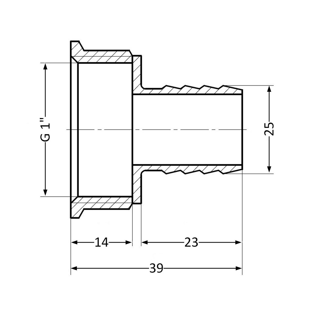 Штуцер Thermo Alliance Standart 25х1" ВР SD4262525 Київ - фото 2
