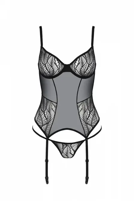 Корсет Passion LEAFA CORSET black XXL/XXXL - ECO Passion Львів - фото 3