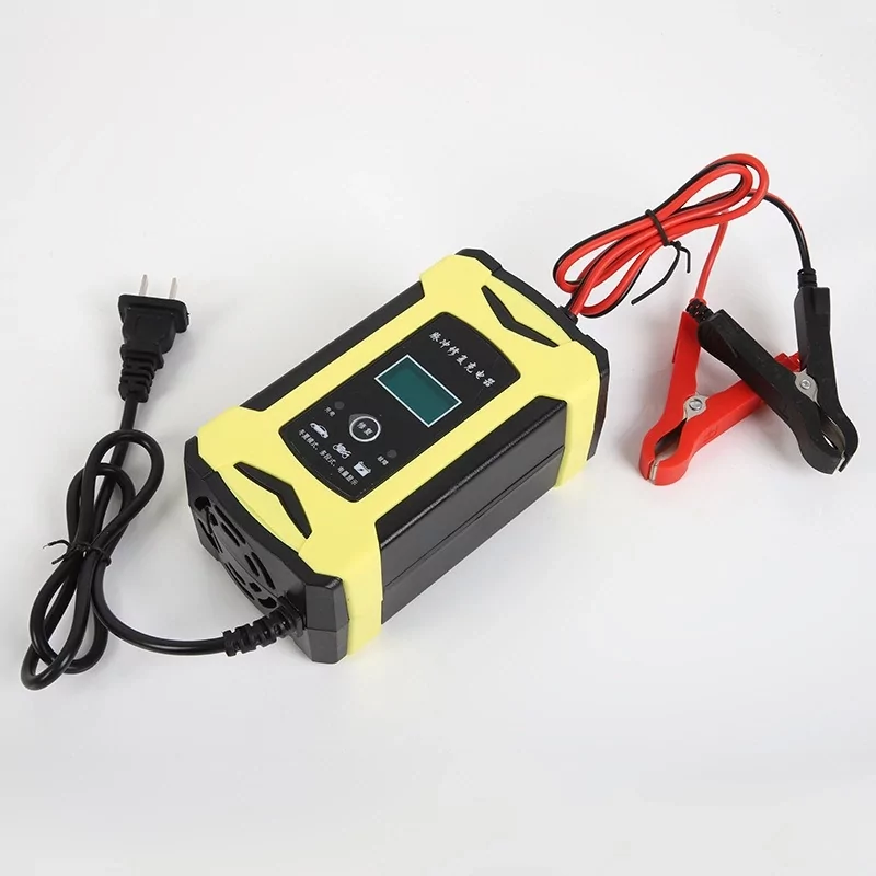 Автомобильное зарядное устройство Foxsur 12V 6A для аккумуляторов c LCD дисплеем (Желтый) Винница - изображение 4