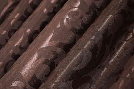 Шторна тканина жакард, колекція "Вензель", висота 2,8м колір коричневий 092ш Київ