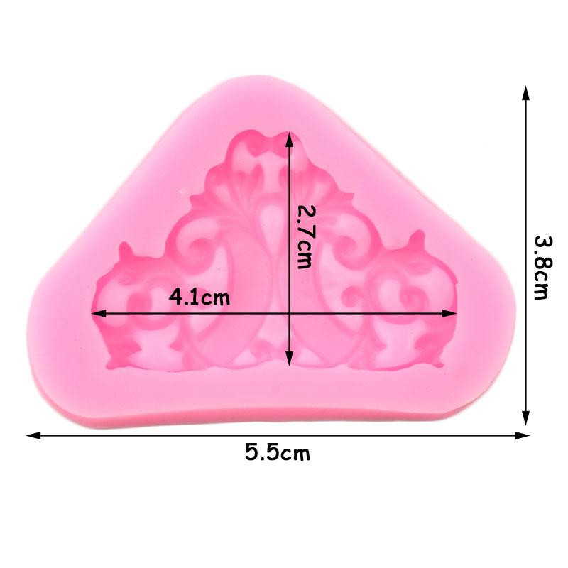 Молд силиконовый Абстракция 55 на 38 мм розовый Киев - изображение 2