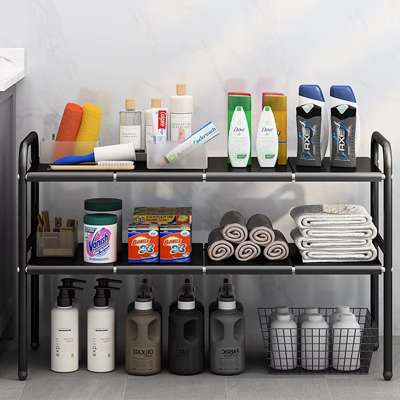 Полка для дома и кухни,прихожей, кладовки, ванной комнаты под раковину двухъярусная,трансформер,универсальная Каменец-Подольский - изображение 1