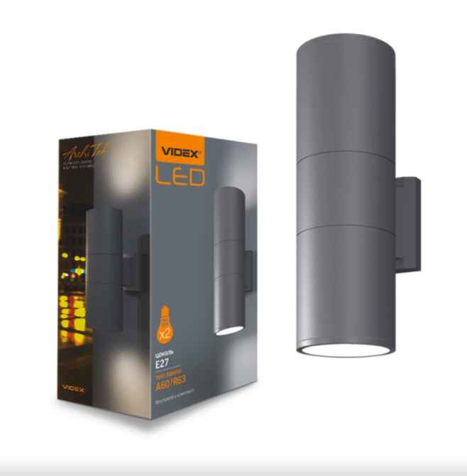 LED Світильник архітектурний VL-AR082G E27*2 220V IP54 Videx Житомир - изображение 1