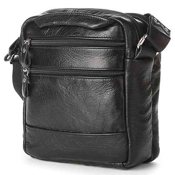 Сумка мужская SHVIGEL кожаная 00926 Черная Киев