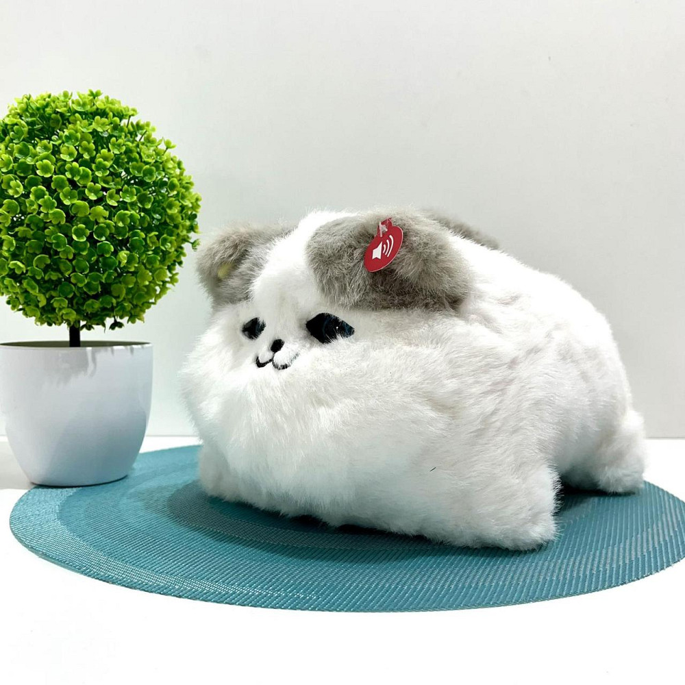 Собачка інтерактивна рухає хвостом моргає очима запис голосу Білий з сірим (M 17049) Чернигов - изображение 1