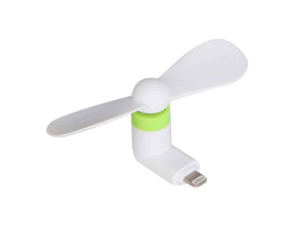 Вентилятор білий (працює від powerbank) ТМ GERLAX Київ - фото 1